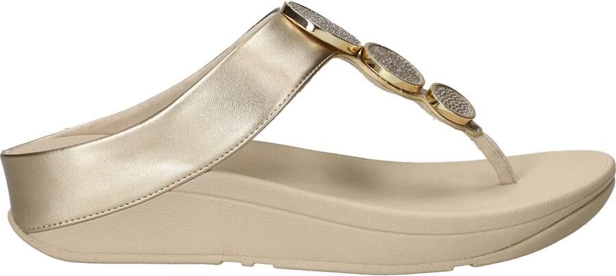 764 FitFlop Halo Teenslippers Dames Goud