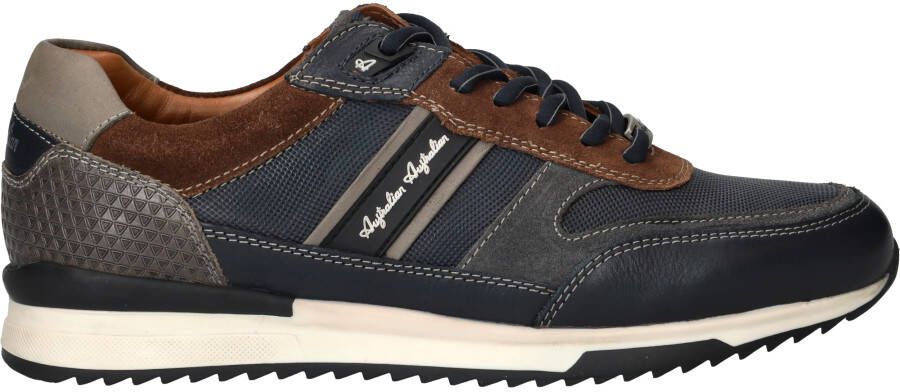 Australian Filmon Sneakers Heren Leren Sneaker Blauw - Foto 4