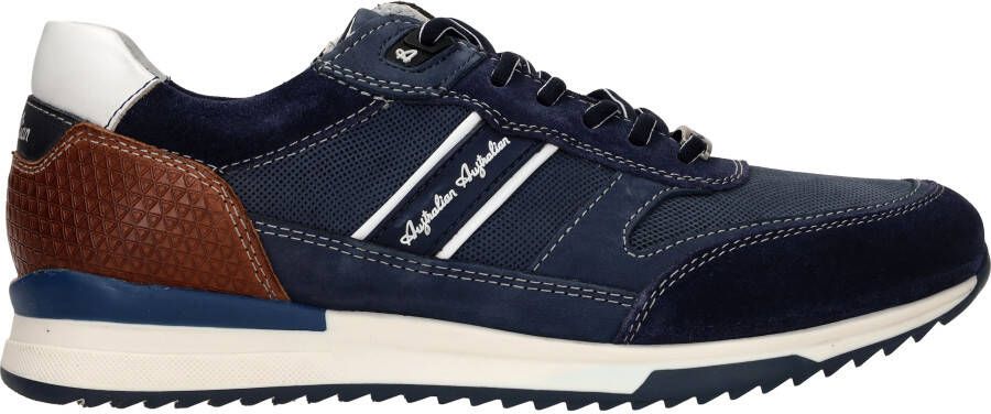 Australian Blauwe Leren Sneakers met Comfortabele Pasvorm Blue Heren - Foto 18