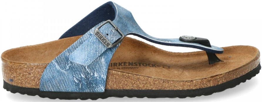 Verward voordeel Ik heb een Engelse les Birkenstock Gizeh CL used jeans narrow sandalen kids - Schoenen.nl