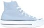 Converse Blauwe Hoge Sneaker Chuck Taylor All Star Lift Hi - Thumbnail 3