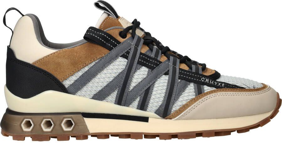 Cruyff Hex Tech Sportieve Sneaker Grijs Beige Multicolor Heren