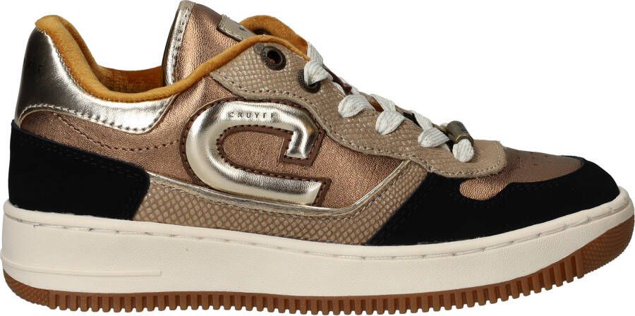 Cruyff Junior Campo Low Sneakers Leren Sneaker Meisjes Brons - Foto 3