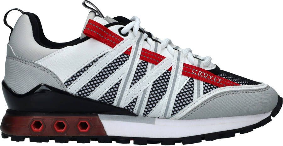 Cruyff Fearia sneakers wit rood Jongens Imitatieleer 33 - Foto 2