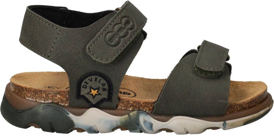 Develab Velcro Sandalen groen Imitatieleer - Foto 4