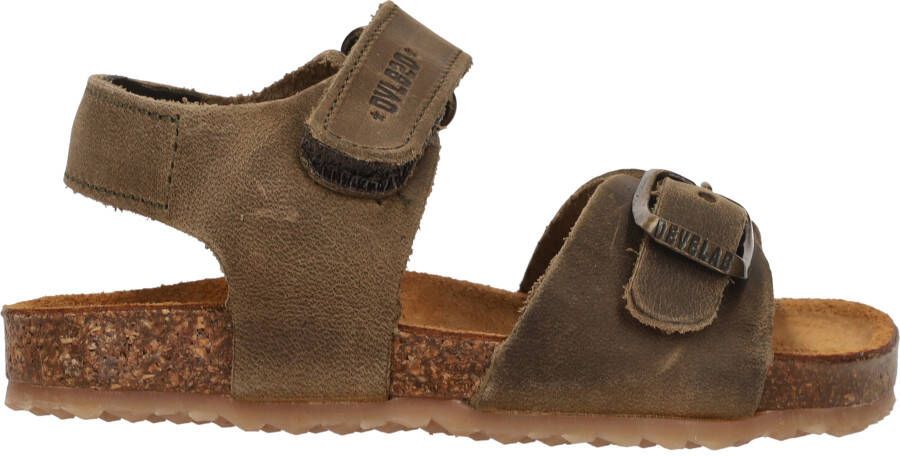 Develab 48195 leren sandalen kaki Groen Jongens Leer Effen 24 - Foto 6