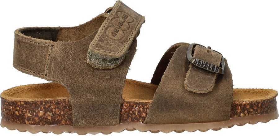 Develab leren sandalen kaki Groen Jongens Leer Effen 24 - Foto 5