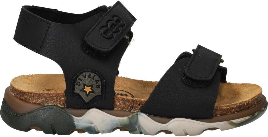 Develab Velcro Sandalen zwart Imitatieleer - Foto 5