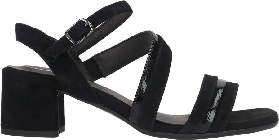 Tamaris Comfort Sandalen met hak zwart Imitatielee Dames - Foto 4