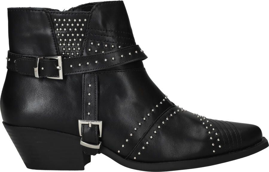 DSTRCT Enkellaarsjes Dames Zwart