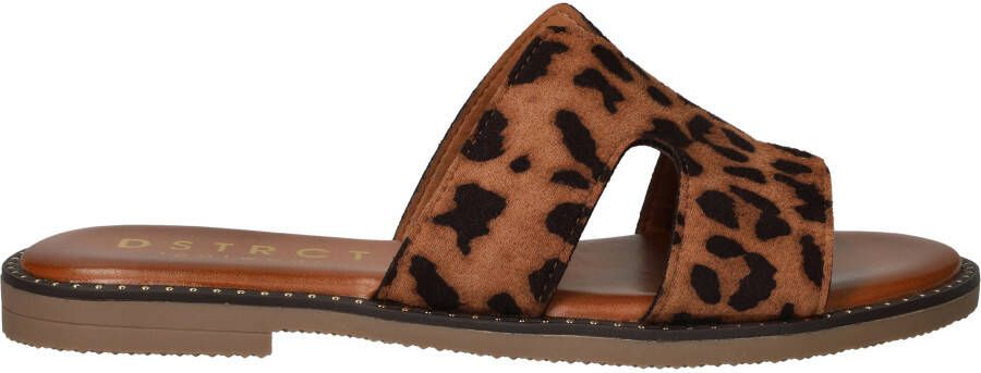 Dstrct Slippers Dames Bruin
