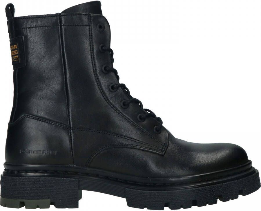 G-Star G Star Raw Kafey Hgh Lace Lea Veterboots Laarzen Met Veters Dames Zwart - Foto 7