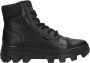 G-Star G Star Raw Noxer Hgh Lea Nyl W Veterboots Laarzen Met Veters Dames Zwart - Thumbnail 4