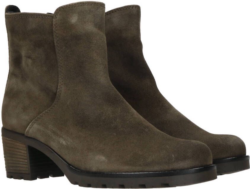 Gabor Comfortabele korte laars in bruin groen suède Brown Dames - Foto 5