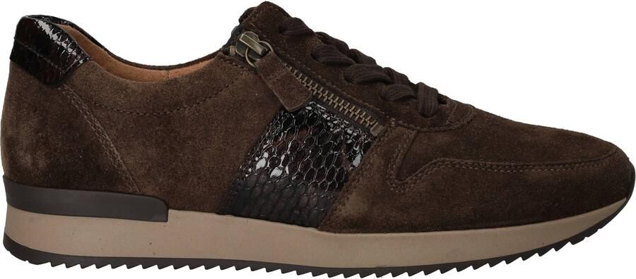 Gabor Lage sneakers Chunky zool 6019 Bruin Suède - Foto 6