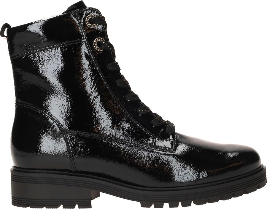 GABOR Veterboots Dames 765.1 Lakleer Zwart