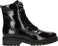 GABOR Veterboots Dames 765.1 Lakleer Zwart - Zwart