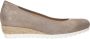Gabor Iridescent suede wedge ballerinas Gray Dames - Thumbnail 3