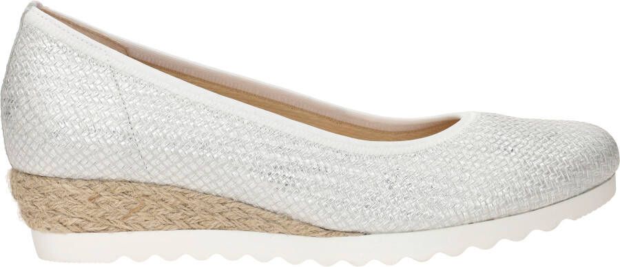 Gabor Zilveren Geweven Sleehak Instappers Gray - Foto 3