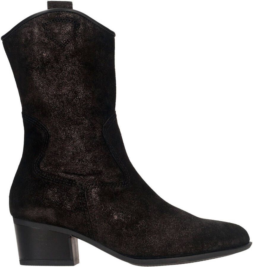 Gabor Zwarte Suède Westernlaarzen voor Dames Black Dames - Foto 4