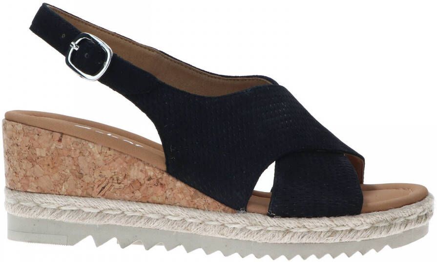 Gabor Zwarte suède sleehak sandalen - Foto 5