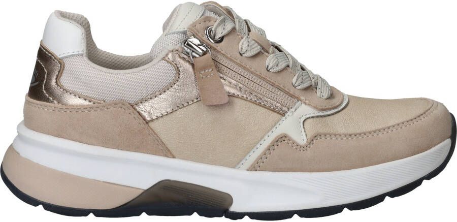 Gabor Dames Sneakers 66.847.33 Rolling Soft Beige - Foto 4