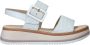 Gabor Witte Leren Sandalen White Dames - Thumbnail 4