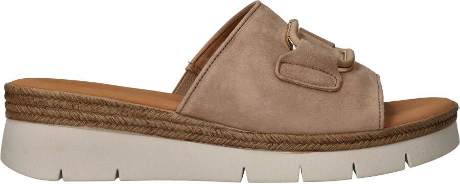 Gabor Samtchevreau Pantoffels Beige Dames - Foto 6