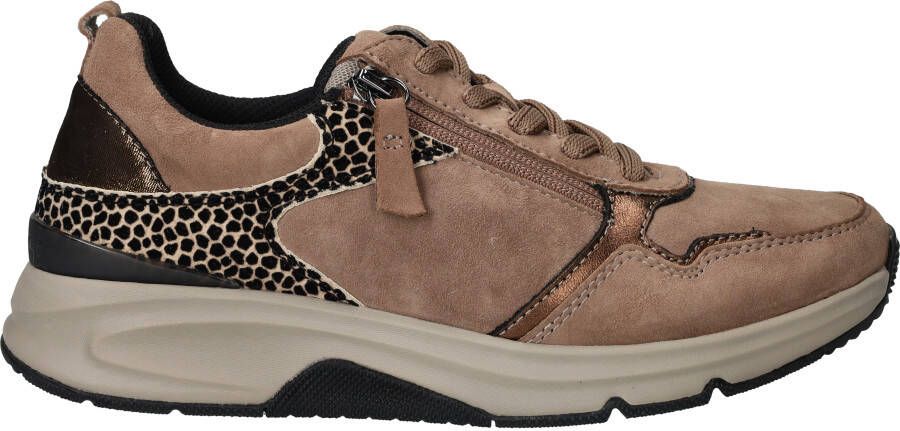 Gabor Comfortabele Rollingsoft Sneaker met Stabiliteit Beige Dames - Foto 2