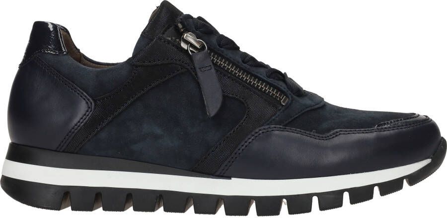 GABOR Lage Sneakers Dames 438 Maat: 37 Materiaal: Leer Kleur: Blauw - Foto 12