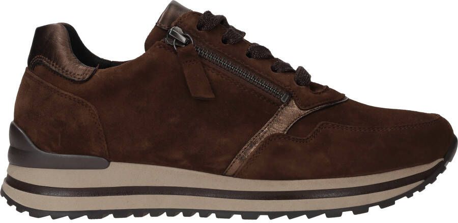 Gabor Bruine Suède Sneaker Optifit Comfort Brown Dames - Foto 3