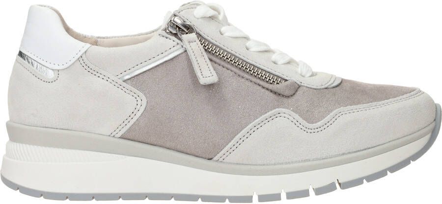 Gabor 46.308.62 Grey White Silver K-Wijdte Veterschoenen