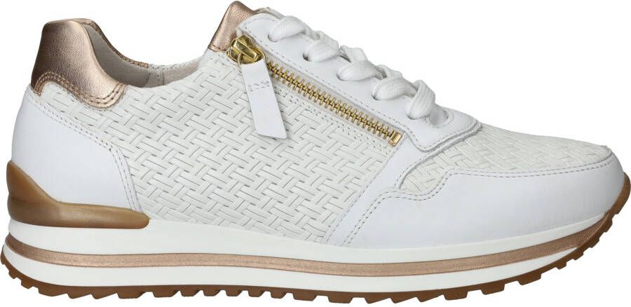 Gabor Sneakers met sleehak Turijn vrijetijdsschoen lage schoen veterschoen met mooie metallic details - Foto 3