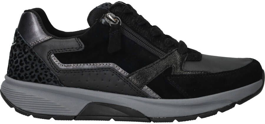 GABOR Lage Sneakers Dames 878 Maat: 43 Materiaal: Suède Kleur: Zwart - Foto 2