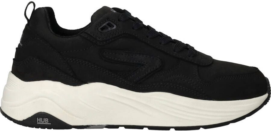 Hub Glide-w Lage sneakers Leren Sneaker Dames Zwart - Foto 4