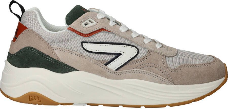 HUB Glide S43 chunky suède sneakers beige multi - Foto 2