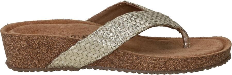 Laza i Leia Tjoe Wedge Slippers Goud - Foto 13