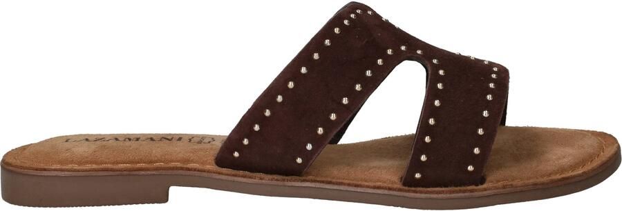 Laza i Lina Small Studs Slippers Bruin - Foto 9