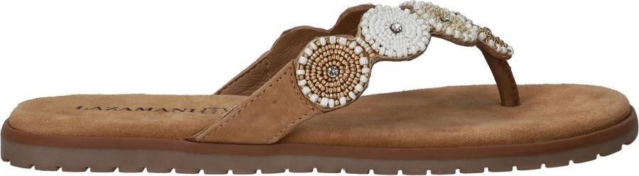 Lazamani Mey Toe Rounds Slippers Heren Beige - Foto 2