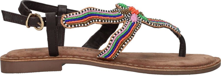 Lazamani Bloemen Kralensandaal Multicolor Dames - Foto 5
