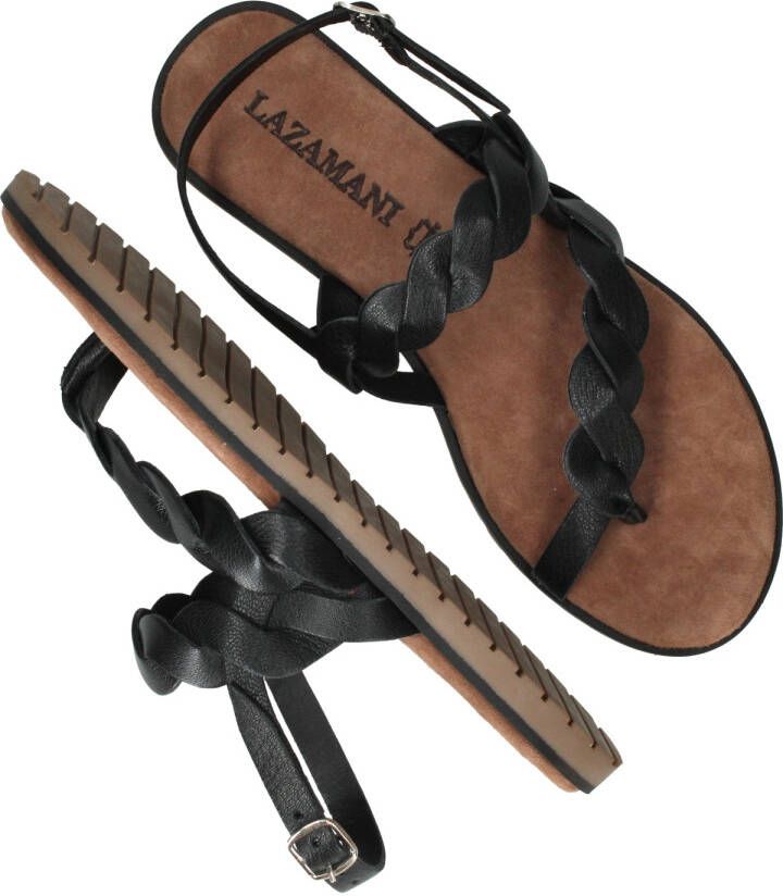 Lazamani Sandalen Dames Zwart