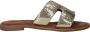 Lazamani Slippers Dames Goud - Thumbnail 2