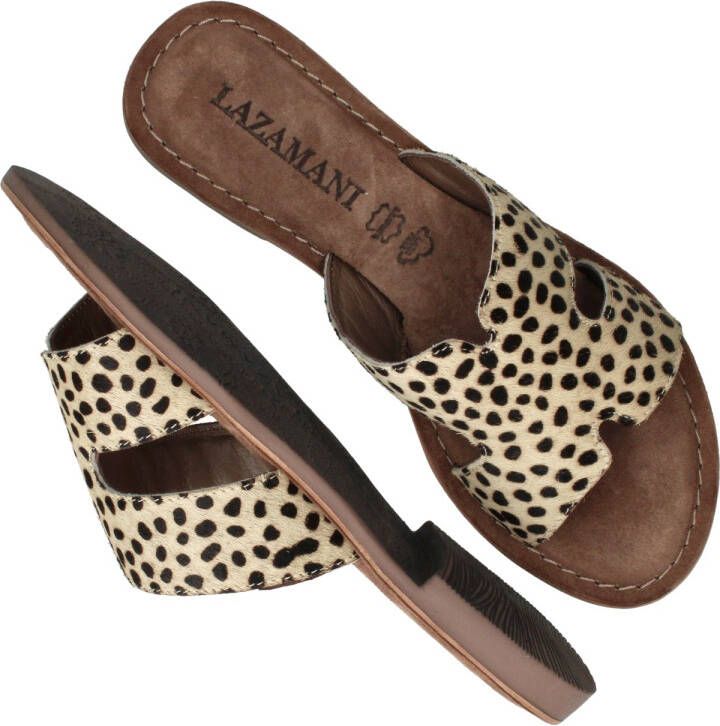 Lazamani Slippers Dames Beige - Foto 2