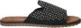 Lazamani Slippers Dames Zwart - Thumbnail 2