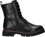 Marco Tozzi Veterlaarsjes blokhak veterschoenen in vegan verwerking - Thumbnail 5