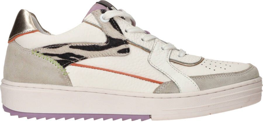 Maruti Lage sneakers Alfie wit suède ponyhaar Multicolor Dames - Foto 4