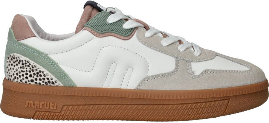 Maruti Yale Suede sneakers groen Wit Leer Lage sneakers Dames - Foto 5