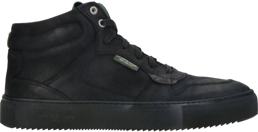 McGregor Heren Sneakers Zwart Hoge Sneakers Leer Veters - Foto 4
