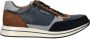 Mephisto Heren Veterschoenen Gilford Blue Blauw - Thumbnail 2