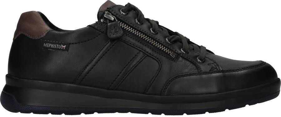 Mephisto Zwarte Leren Sneaker Lisandro Comfortabel Stijlvol Black Heren - Foto 2